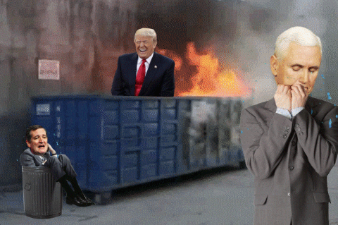 Donald Trump 2016 Election On Fire GIF