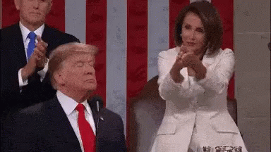 Donald Trump Nancy Pelosi Clap GIF