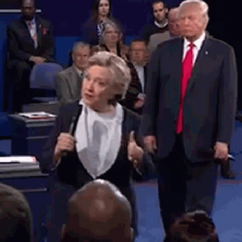 Donald Trump Hilary Clinton GIF