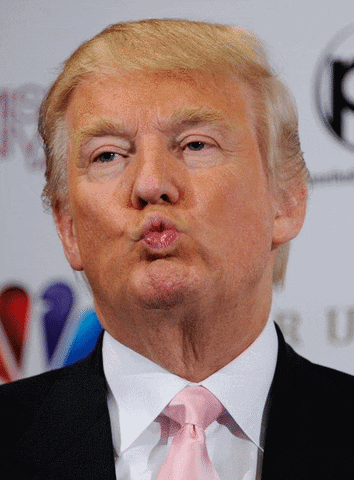 Donald Trump Big Kiss GIF