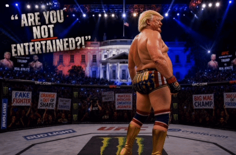 Donald Trump Boxing Ring Are You Not Entertained