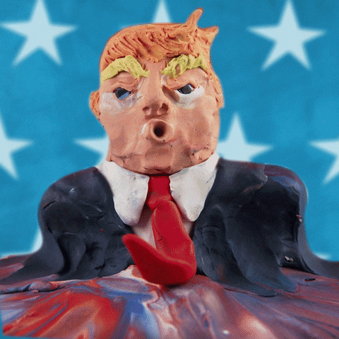 Donald Trump Clay Meltdown GIF