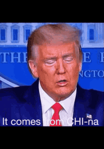 Donald Trump Close Up It Comes From China