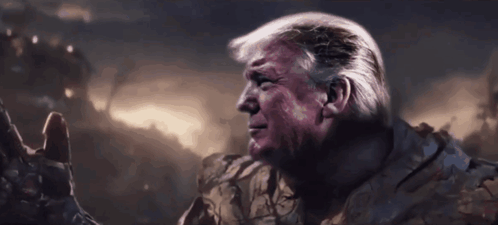 Donald Trump Close Up With Hand Reaching Out