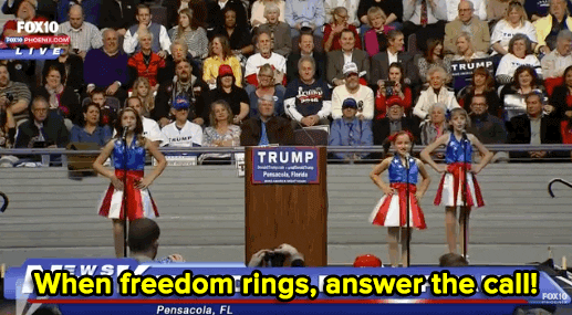 Donald Trump Dancing For Freedom GIF
