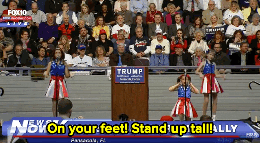 Donald Trump Dancing On Speech GIF