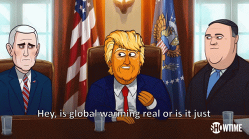 Donald Trump Discussing Global Warming Animation GIF