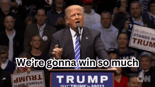 Donald Trump Giving Speech at Trump Rally