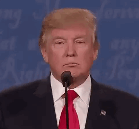 Donald Trump Giving Speech With Funny Face