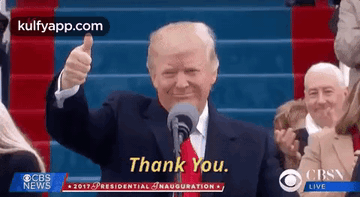 Donald Trump Giving Thumbs Up