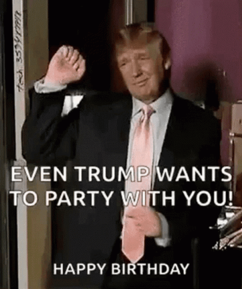 Donald Trump Happy Birthday GIF