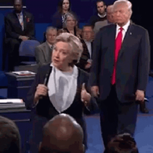 Donald Trump Hilary Clinton GIF