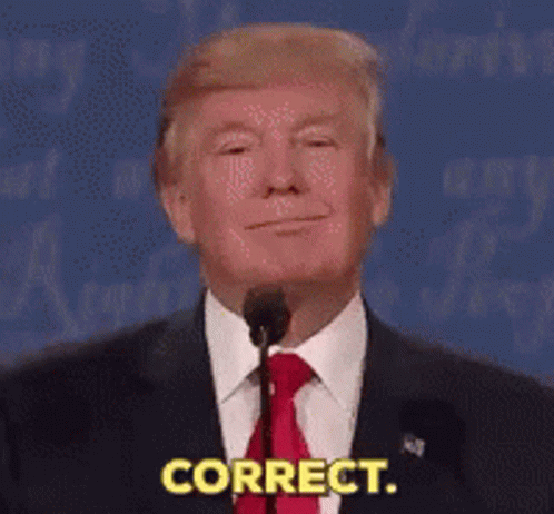 Donald Trump Is Giving A Speech And Saying Correct GIF