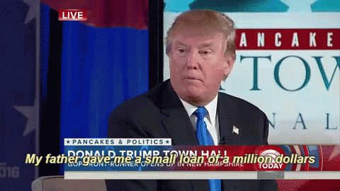 Donald Trump Is On Fox News Talking About His Father GIF