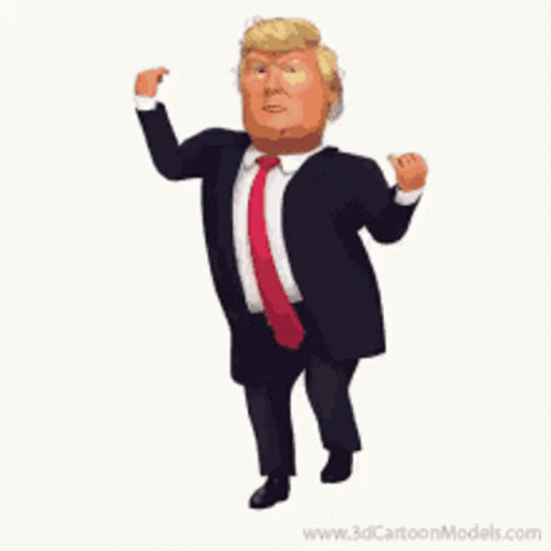 Donald Trump Jumping Up And Down GIF