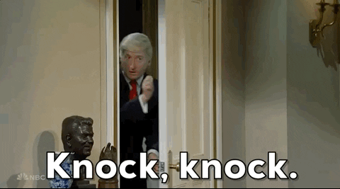 Donald Trump Knock Knock The Door GIF