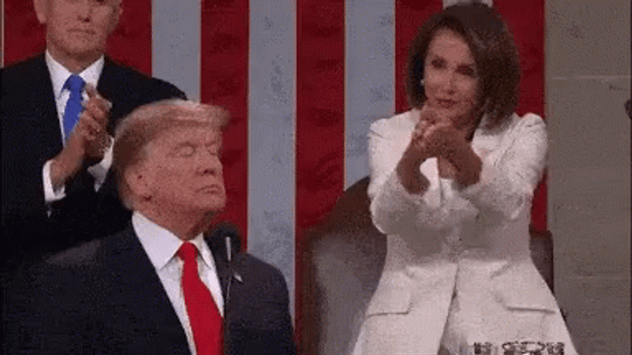 Donald Trump Nancy Pelosi Clap GIF