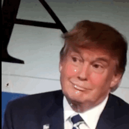 Donald Trump Rainbow Tongue GIF