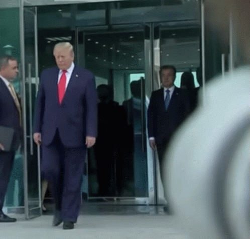 Donald Trump Saying Go Home and Get a Job in Front of American Flag