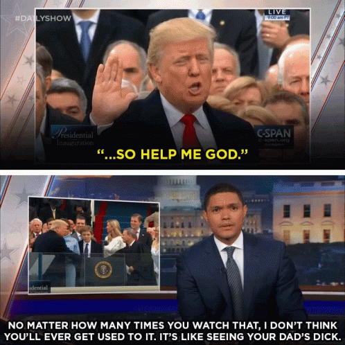 Donald Trump Saying So Help Me God