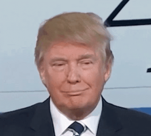 Donald Trump Smiling in Suit