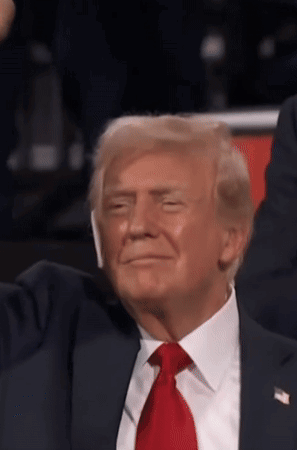 Donald Trump Smiling With Eyes Closed GIF