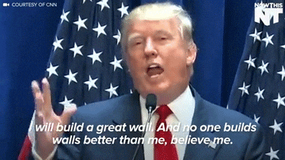 Donald Trump Speaking Build The Wall GIF