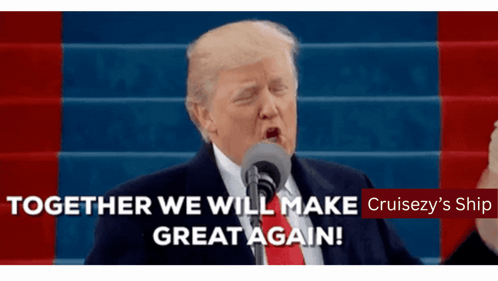 Donald Trump Speaking Into Microphone