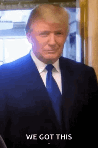 Donald Trump Wearing Suit and Tie We Got This