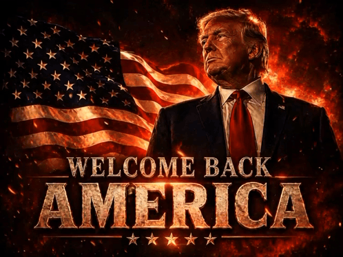 Donald Trump Welcome Back America Poster