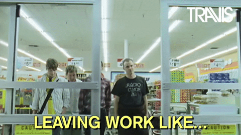 Done And Done Guys Leaving Their Work GIF