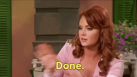 Done And Done Kathryn Dennis Saying Done GIF