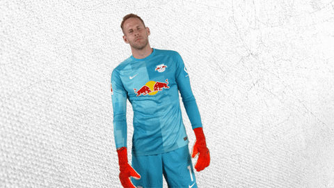Done And Done Péter Gulácsi Wearing Red Bull Jersey GIF