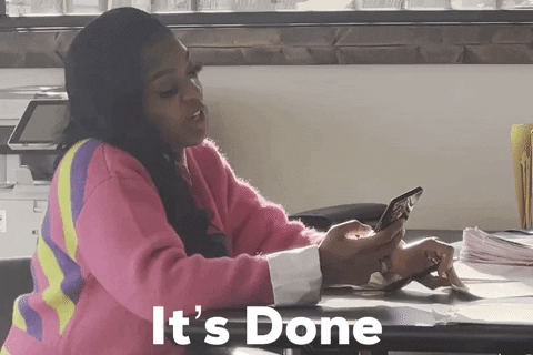 Done And Done Woman Finish Listing GIF