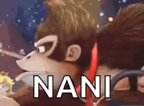 Donkey Kong Is A Cartoon Character From A Video Game Called Smash Bros Ultimate . GIF