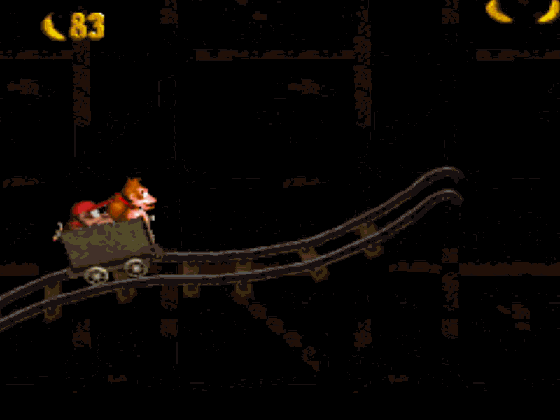 Donkey Kong Mine Cart Level GIF