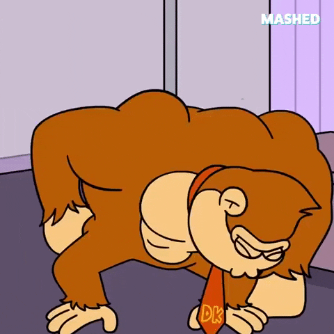 Donkey Kong Pain Back Pain GIF