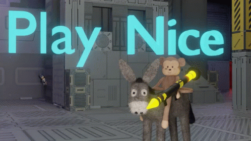 Donkey With Monkey on Back Rocket Play Nice