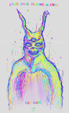 Donnie Darko Frank Psychedelic Art GIF