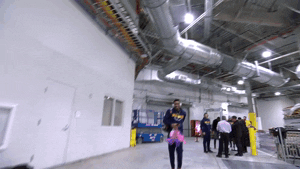 Donovan Mitchell Arriving Happily GIF