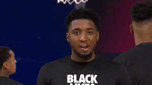 Donovan Mitchell Black Lives Waving GIF