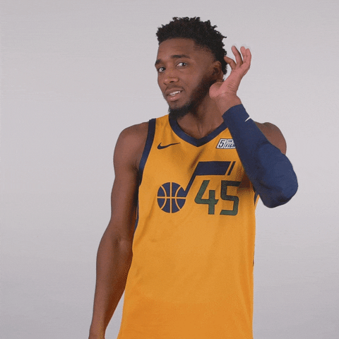 Donovan Mitchell Can't Hear GIF