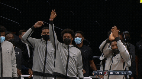 Donovan Mitchell Elijah Hughes GIF