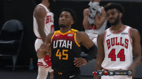 Donovan Mitchell Jazz Nod GIF