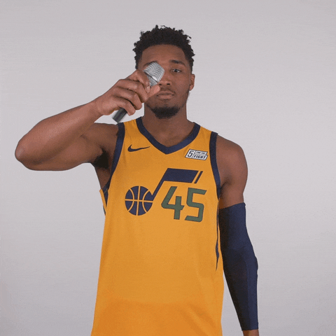Donovan Mitchell Mic Drop GIF