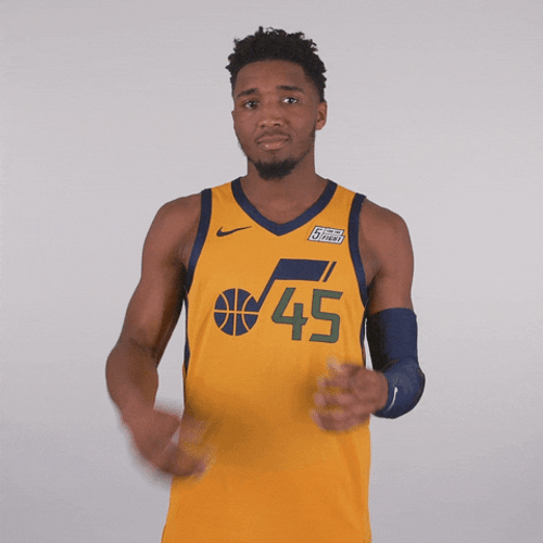 Donovan Mitchell Nod GIF by Utah Jazz - Find & Share on GIPHY