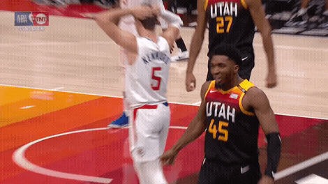 Donovan Mitchell Utah Jazz Yell GIF