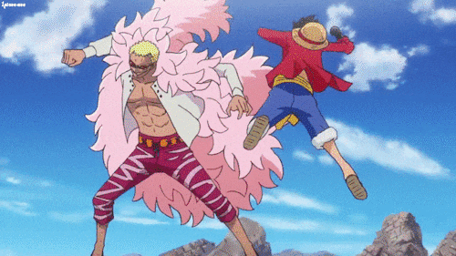 Donquixote Doflamingo And Luffy Amazing Fight Scene GIF