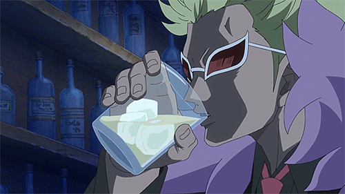 Donquixote Doflamingo Drinking With Ice In Glass GIF