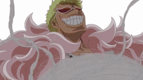Donquixote Doflamingo Transforming His Body In One Piece GIF